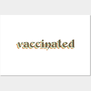 vaccinated vintage vibe Posters and Art